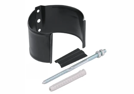 Кронштейн трубы ПВХ d-90 мм на кирпич металлический Grand Line графит RAL 7024