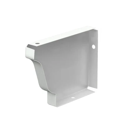 Заглушка желоба левая 120x86 мм Металл Профиль Бюджет Полиэстер 0,5 RAL 9003