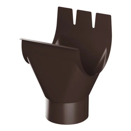 Воронка желоба выпускная d-125x100 мм Металл Профиль FORAMINA PUR Purman двухсторонний 0,6 RAL 8017