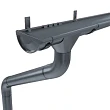 Комплект металлического водостока ГрандЛайн GL PU d-125x90 мм 6 м/3 м Полиуретан RAL 7024