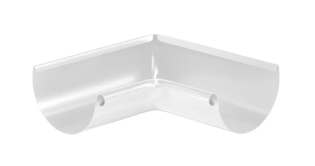 Угол желоба внутренний d-125 мм 90 гр Aquasystem Premium Pural 0,6 RAL 9003
