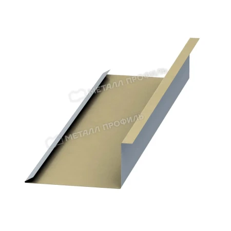 Планка примыкания нижняя Металл Профиль 250x122x2000 0,5 Norman цвет RAL 1014