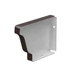 Заглушка желоба левая 120x86 мм Металл Профиль Бюджет Полиэстер 0,5