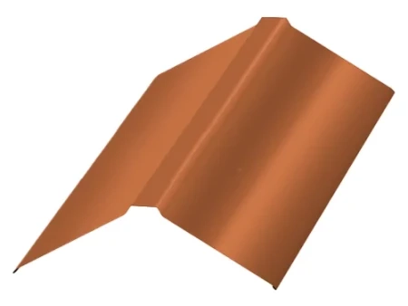 Планка конька плоского Металл Профиль 190x190x2000 0,5 AGNETA цвет Copper