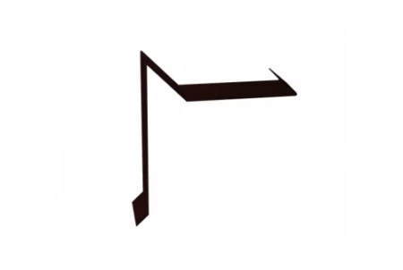 Планка ветровая для мягкой кровли двойная завальцовка Grand Line 60x30x90 0,45 Drap цвет RR 32