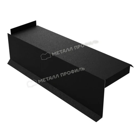 Планка сегментная торцевая левая Металл Профиль 350 мм 0,5VikingMP E цвет RAL 9005